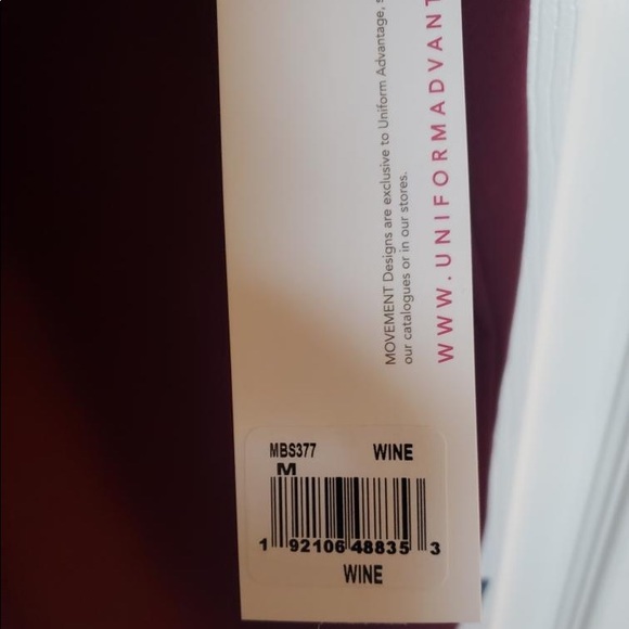 Maroon Scrub Top Movement - Picture 4 of 4